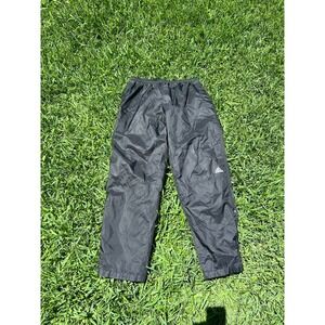 Vintage Adidas Windbreaker Pants Men's XL Black Nylon Track Jogger Lined
